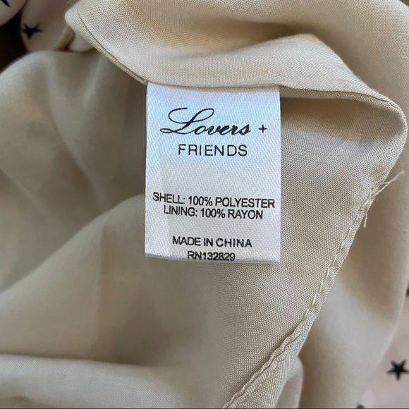 Lovers + Friends Gigi Star Wrap Ruffle Mini Dress S - Picture 8 of 9